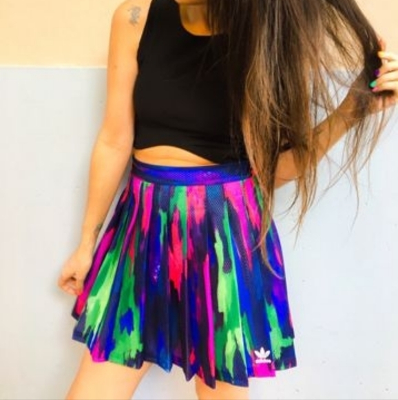 adidas x Pharrell Williams Camo Tree Tennis Skirt Watercolor - Picture 9 of 16